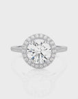 Celestial Mirage Halo Pave Diamond Engagement Ring