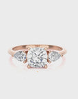Captivating Symphony Three-Stone Diamond Engagement Ring