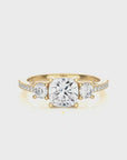 Marvelous Melody Three-Stone Diamond Engagement Ring