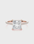 Sunset Sparkler Pave Diamond Engagement Ring
