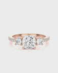 Marvelous Melody Three-Stone Diamond Engagement Ring