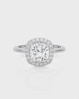 Exquisite Aura Halo Diamond Engagement Ring