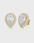 Elegant Escapades Halo Diamond Stud Earrings