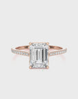 Sunset Sparkler Pave Diamond Engagement Ring