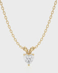 Shimmering Serenade Solitaire Pendant