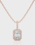 City Night Solitaire Halo Pendant