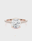 Sunset Sparkler Pave Diamond Engagement Ring