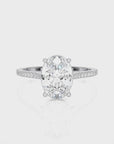 Sunset Sparkler Pave Diamond Engagement Ring