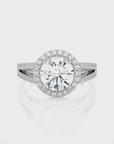 Twinkle Halo Diamond Engagement Ring