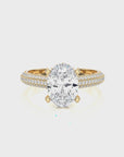 Moonlit Marvel Pave Diamond Engagement Ring