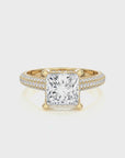 Moonlit Marvel Pave Diamond Engagement Ring
