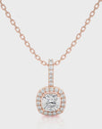 City Night Solitaire Halo Pendant