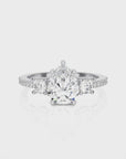 Marvelous Melody Three-Stone Diamond Engagement Ring