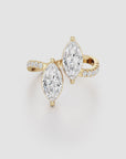 Reflecting Duo Diamond Ring