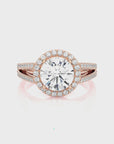 Twinkle Halo Diamond Engagement Ring