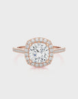 Celestial Mirage Halo Pave Diamond Engagement Ring