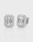 Elegant Escapades Halo Diamond Stud Earrings