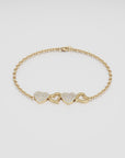 Forever Linked Hearts Bracelet