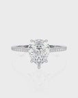 Sunset Sparkler Pave Diamond Engagement Ring