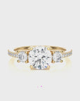 Marvelous Melody Three-Stone Diamond Engagement Ring