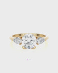 Captivating Symphony Three-Stone Diamond Engagement Ring