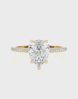 Sunset Sparkler Pave Diamond Engagement Ring