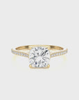 Sunset Sparkler Pave Diamond Engagement Ring
