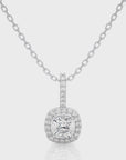City Night Solitaire Halo Pendant