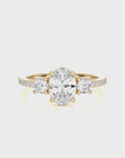 Marvelous Melody Three-Stone Diamond Engagement Ring