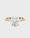 Cocktail Charm Solitaire Engagement Ring