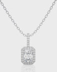 City Night Solitaire Halo Pendant