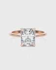 Cocktail Charm Solitaire Engagement Ring