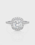 Celestial Mirage Halo Pave Diamond Engagement Ring