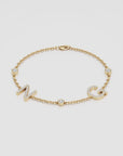 Double Initial Letters Bracelet