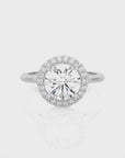 Exquisite Aura Halo Diamond Engagement Ring