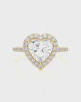 Celestial Mirage Halo Pave Diamond Engagement Ring
