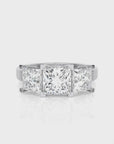 Royal Reverie Three-Stone Diamond Engagement Ring