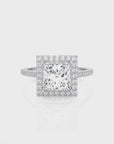 Celestial Mirage Halo Pave Diamond Engagement Ring
