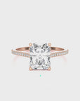 Sunset Sparkler Pave Diamond Engagement Ring