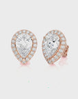 Elegant Escapades Halo Diamond Stud Earrings