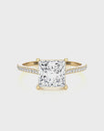 Sunset Sparkler Pave Diamond Engagement Ring