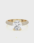Moonlit Marvel Pave Diamond Engagement Ring