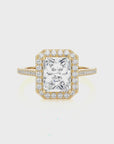 Celestial Mirage Halo Pave Diamond Engagement Ring