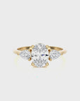 Captivating Symphony Three-Stone Diamond Engagement Ring