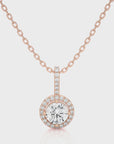 City Night Solitaire Halo Pendant