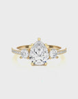 Marvelous Melody Three-Stone Diamond Engagement Ring
