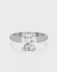 Moonlit Marvel Pave Diamond Engagement Ring