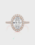 Celestial Mirage Halo Pave Diamond Engagement Ring