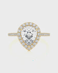Celestial Mirage Halo Pave Diamond Engagement Ring