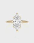 Cocktail Charm Solitaire Engagement Ring
